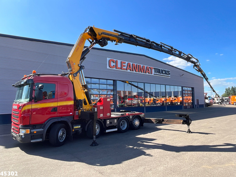 Scania G 480 8x2 Fassi 95 Tonmeter ladkraan + Fly-Jib - Camion grue: photos 1 Scania G 480 8x2 Fassi 95 Tonmeter ladkraan + Fly-Jib - Camion grue: photos 1