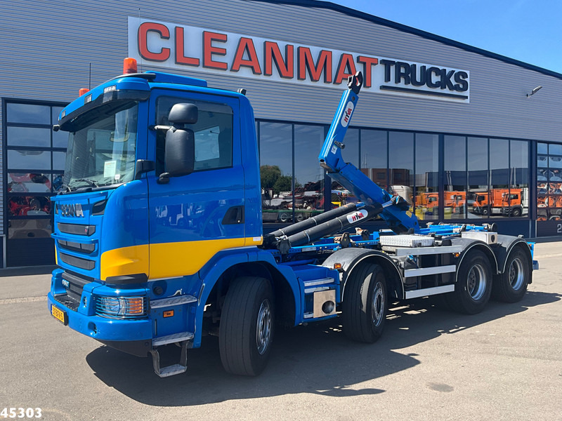 Scania G490 8x4 Euro 6 Hyva 30 Ton haakarmsysteem - Camion ampliroll: photos 1 Scania G490 8x4 Euro 6 Hyva 30 Ton haakarmsysteem - Camion ampliroll: photos 1