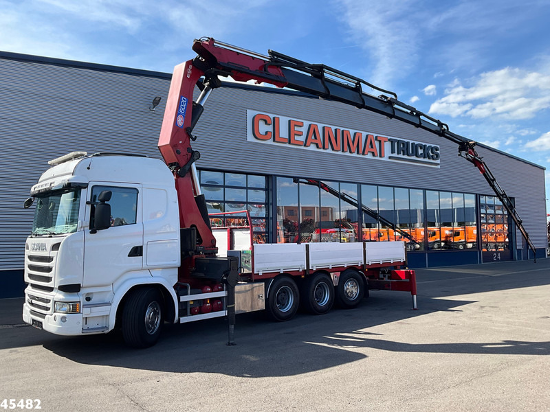 Scania R 490 8x4 Euro 6 Retarder HMF 60 Tonmeter laadkraan + Fly-Jib - Camion grue: photos 1 Scania R 490 8x4 Euro 6 Retarder HMF 60 Tonmeter laadkraan + Fly-Jib - Camion grue: photos 1