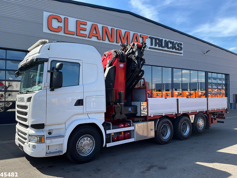 Scania R 490 8x4 Euro 6 Retarder HMF 60 Tonmeter laadkraan + Fly-Jib - Camion grue: photos 2 Scania R 490 8x4 Euro 6 Retarder HMF 60 Tonmeter laadkraan + Fly-Jib - Camion grue: photos 2