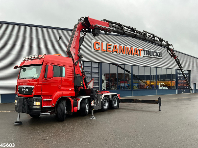 MAN TGS 41.480 8x4 ZF Intarder Fassi 130 Tonmeter laadkraan + Fly-JIb - Tracteur routier: photos 1 MAN TGS 41.480 8x4 ZF Intarder Fassi 130 Tonmeter laadkraan + Fly-JIb - Tracteur routier: photos 1