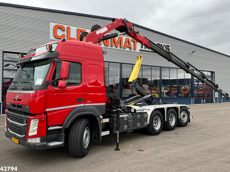 Volvo FM 500 Euro 6 HMF 26 Tonmeter laadkraan + Palfinger 20 Ton haakarmsysteem (Bouwjaar 2021) - Camion ampliroll, Camion grue: photos 1 Volvo FM 500 Euro 6 HMF 26 Tonmeter laadkraan + Palfinger 20 Ton haakarmsysteem (Bouwjaar 2021) - Camion ampliroll, Camion grue: photos 1