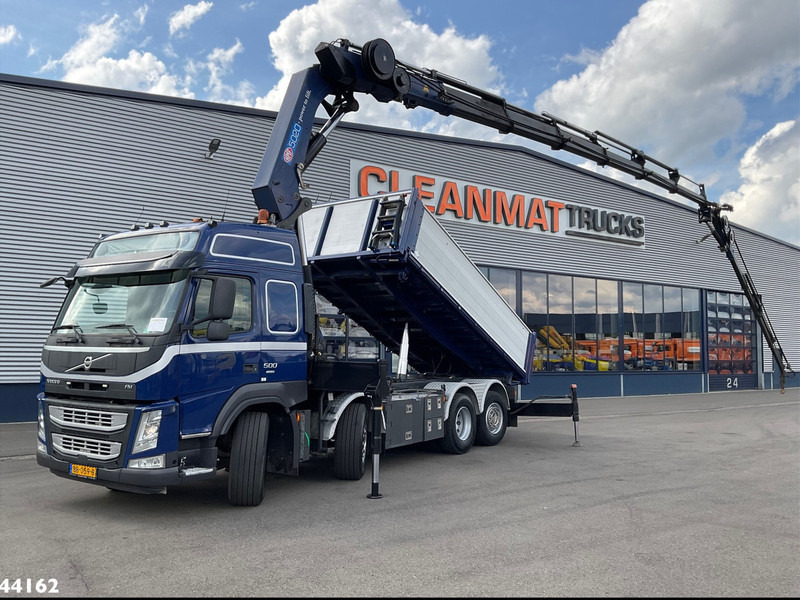 Volvo FM 500 Euro 6 HMF 50 Tonmeter laadkraan + Fly-Jib - Camion grue: photos 2 Volvo FM 500 Euro 6 HMF 50 Tonmeter laadkraan + Fly-Jib - Camion grue: photos 2