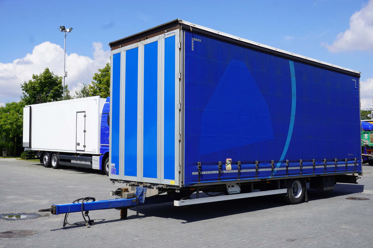 Gniotpol Tandem trailer / 10t / 2018 / 19 pallets - Remorque rideaux coulissants: photos 1 Gniotpol Tandem trailer / 10t / 2018 / 19 pallets - Remorque rideaux coulissants: photos 1