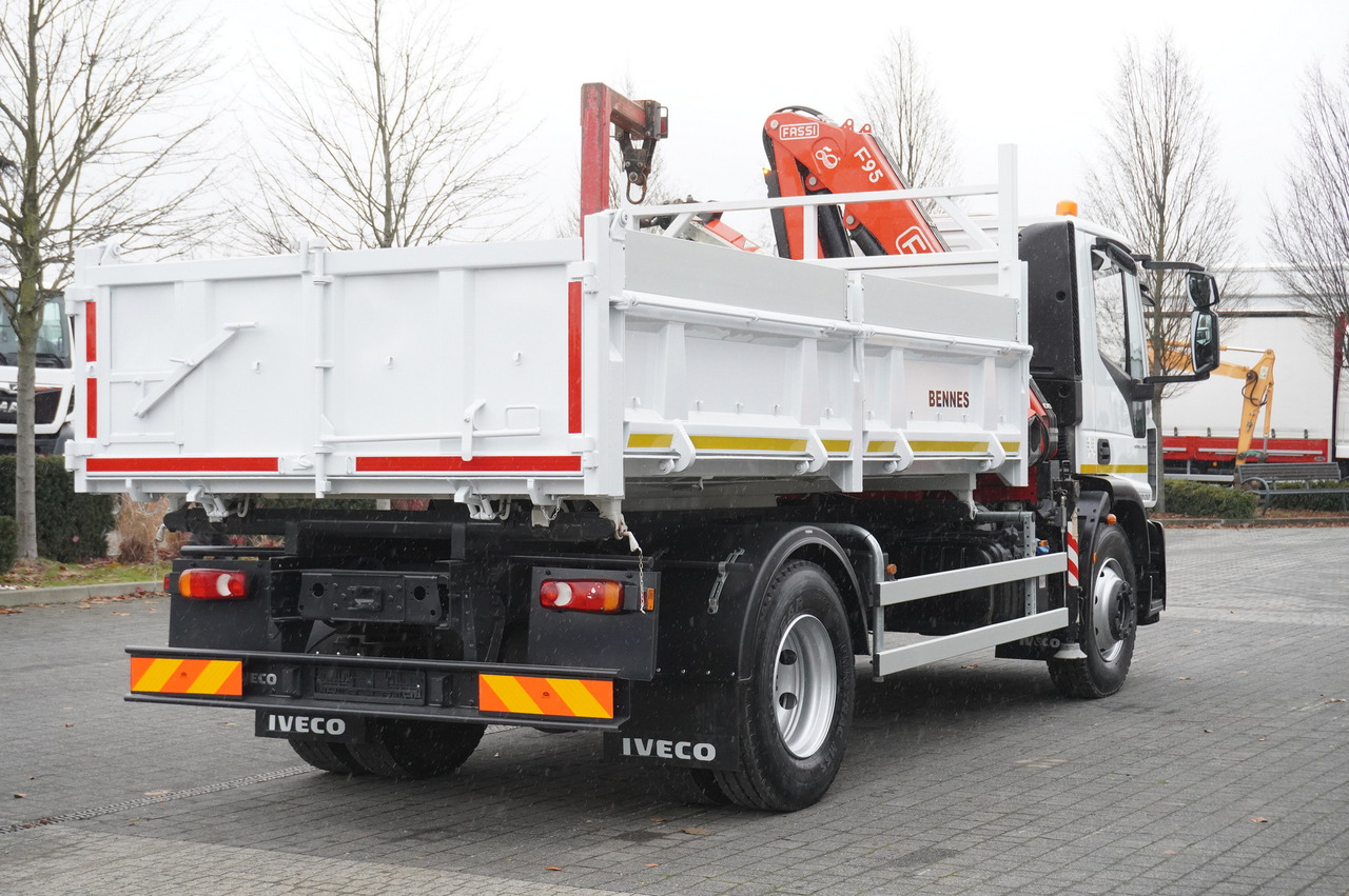 IVECO Eurocargo 160-250 E6/ Fassi crane / 3-sided tipper / mileage 47 thousand. km! - Camion benne, Camion grue: photos 3 IVECO Eurocargo 160-250 E6/ Fassi crane / 3-sided tipper / mileage 47 thousand. km! - Camion benne, Camion grue: photos 3