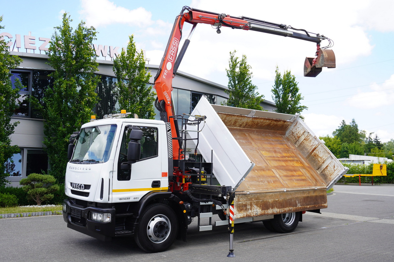 Camion benne, Camion grue IVECO Eurocargo 160E22 EEV Dump truck / Bortmatic / Crane FASSI F95A.0.22: photos 14