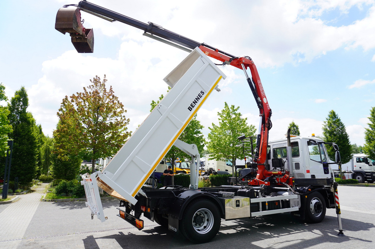 Camion benne, Camion grue IVECO Eurocargo 160E22 EEV Dump truck / Bortmatic / Crane FASSI F95A.0.22: photos 11