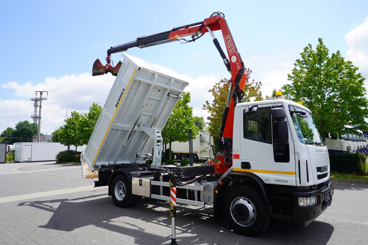 Camion benne, Camion grue IVECO Eurocargo 160E22 EEV Dump truck / Bortmatic / Crane FASSI F95A.0.22: photos 10