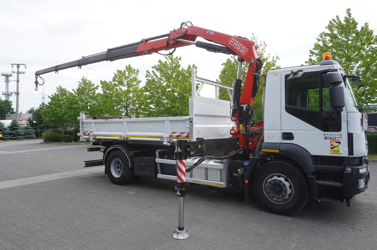 Camion grue IVECO STRALIS 330 E6 / FASSI 195A 8.5 T / 3-side tipper: photos 19