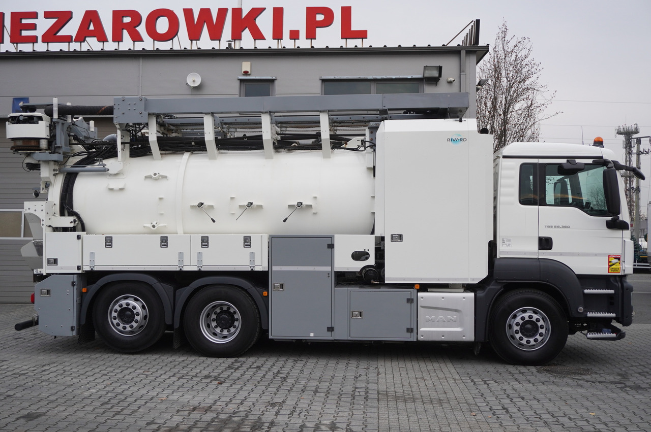 MAN TGS 26.360 E6 / RIVARD sewage cleaner 18 m3 / 180 tho. km / steering axle / 2 units - Camion hydrocureur: photos 3 MAN TGS 26.360 E6 / RIVARD sewage cleaner 18 m3 / 180 tho. km / steering axle / 2 units - Camion hydrocureur: photos 3
