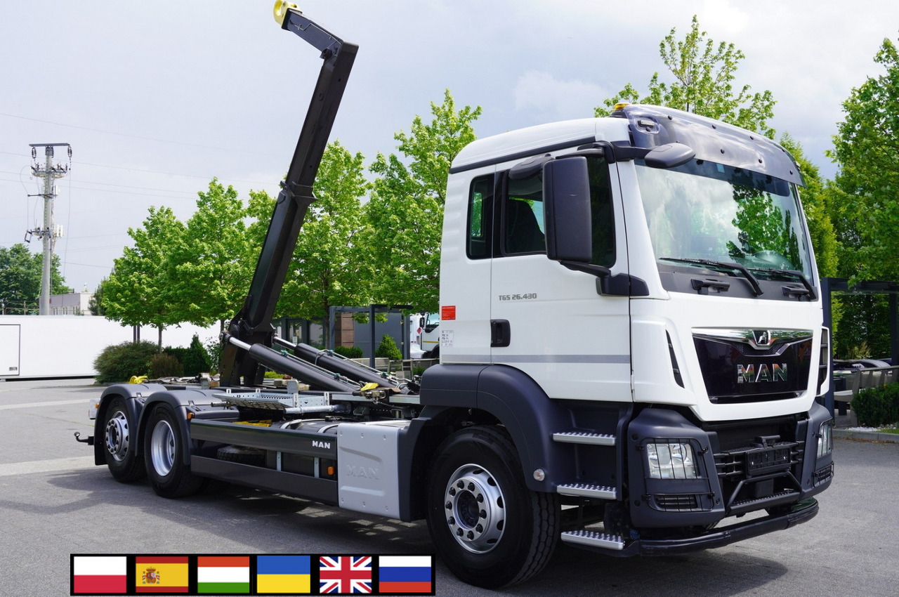 MAN TGS 26.430 E6 6x2 / HIAB Multilift hooklift - Camion ampliroll: photos 1 MAN TGS 26.430 E6 6x2 / HIAB Multilift hooklift - Camion ampliroll: photos 1