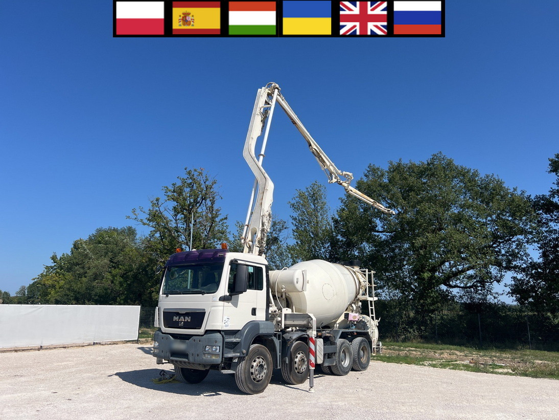 MAN TGS 32.400 8x4 Concrete Mixer Pump truck / 426 MTH !!! / 18 meters - Camion malaxeur: photos 1 MAN TGS 32.400 8x4 Concrete Mixer Pump truck / 426 MTH !!! / 18 meters - Camion malaxeur: photos 1