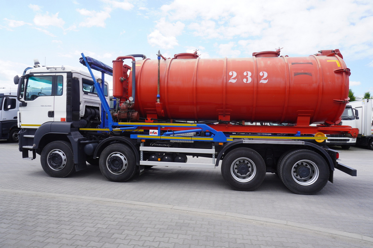 MAN TGS 35.400 8 × 4 E5 / HYVA HOOK LIFT 32.56 SE / Septic barrel 13000 L - Tonne à lisier: photos 4 MAN TGS 35.400 8 × 4 E5 / HYVA HOOK LIFT 32.56 SE / Septic barrel 13000 L - Tonne à lisier: photos 4