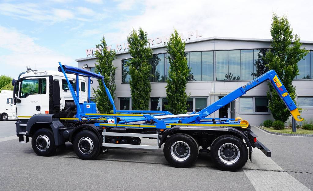 MAN TGS 35.400 8×4 HYVA LIFT 32.56 SE hooklift - Camion ampliroll: photos 3 MAN TGS 35.400 8×4 HYVA LIFT 32.56 SE hooklift - Camion ampliroll: photos 3