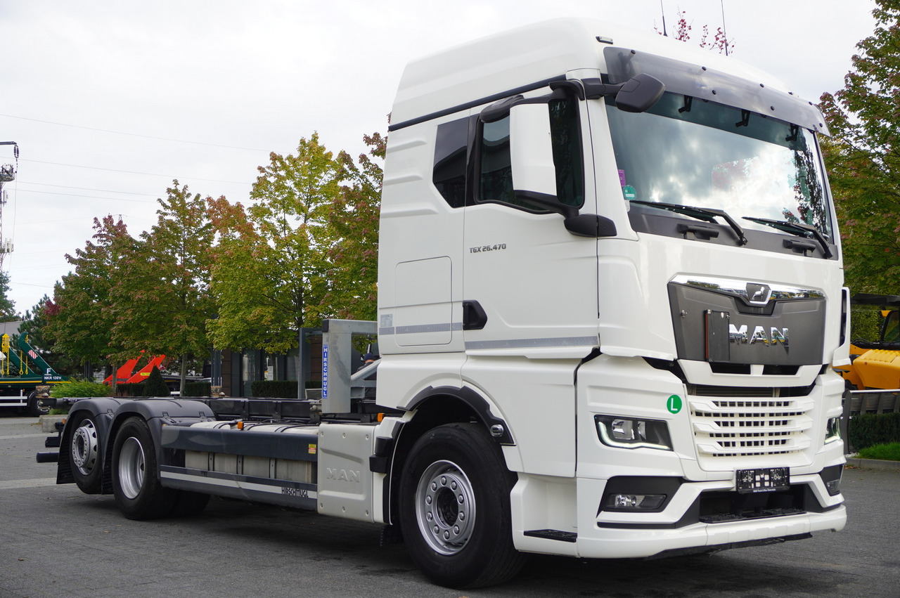 MAN TGX 26.470 6x2 COINTAINERKIPPER HYVA HIRMSCHLING / 200 tho. km! - Camion porte-conteneur/ Caisse mobile: photos 4 MAN TGX 26.470 6x2 COINTAINERKIPPER HYVA HIRMSCHLING / 200 tho. km! - Camion porte-conteneur/ Caisse mobile: photos 4