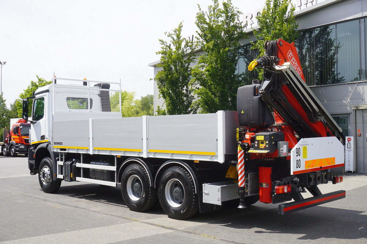 Camion plateau, Camion grue MERCEDES-BENZ AROCS 2636 Flatbed / HDS FASSI F175 7.7 T / 150,000 km: photos 6