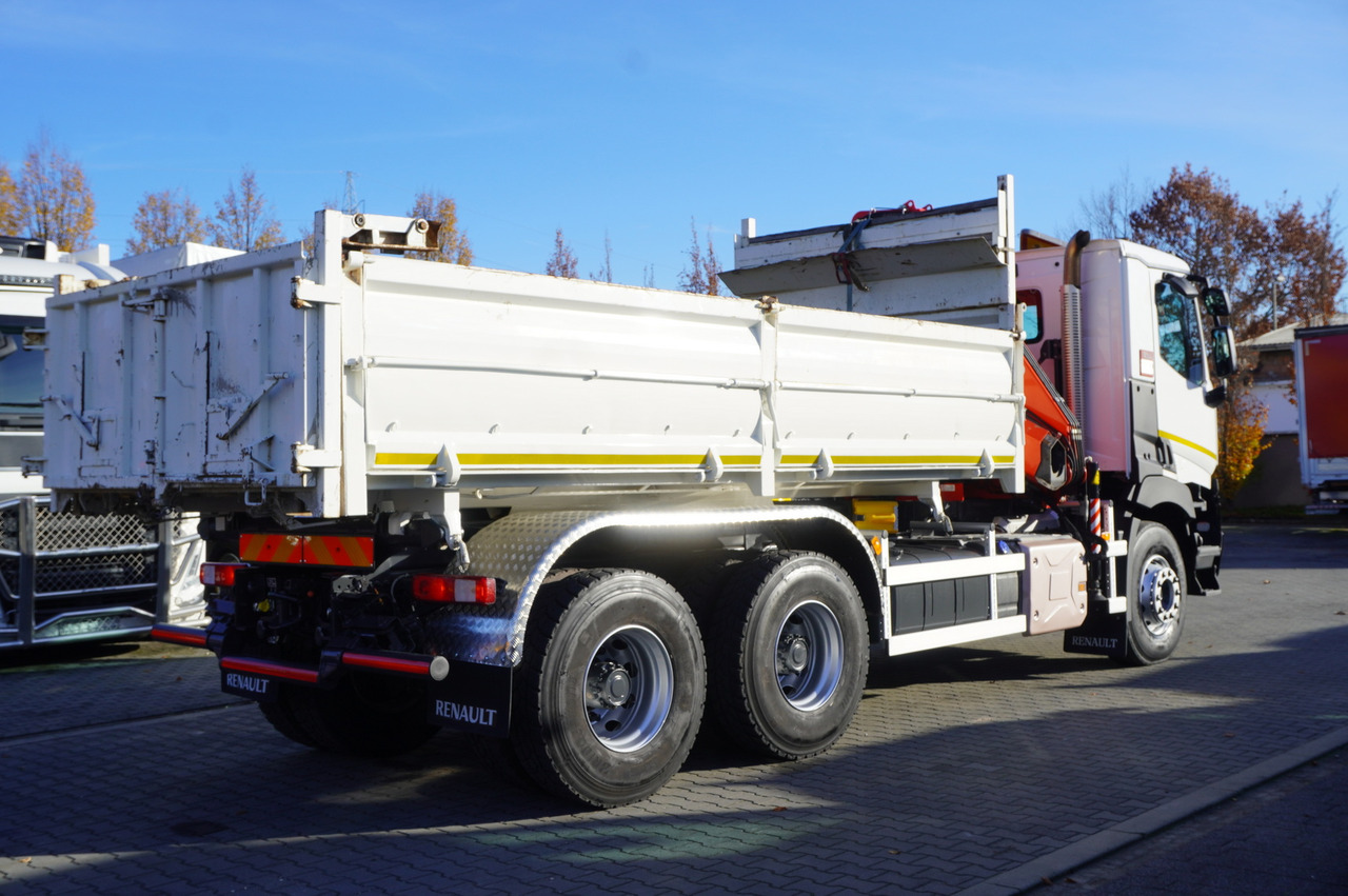 RENAULT C380 E6 6×4 / HDS Fassi F135 2700 MTH / Range 8 m / 5.6 t lifting capacity / 3-side tipper / Bortmatic - Camion grue: photos 4 RENAULT C380 E6 6×4 / HDS Fassi F135 2700 MTH / Range 8 m / 5.6 t lifting capacity / 3-side tipper / Bortmatic - Camion grue: photos 4