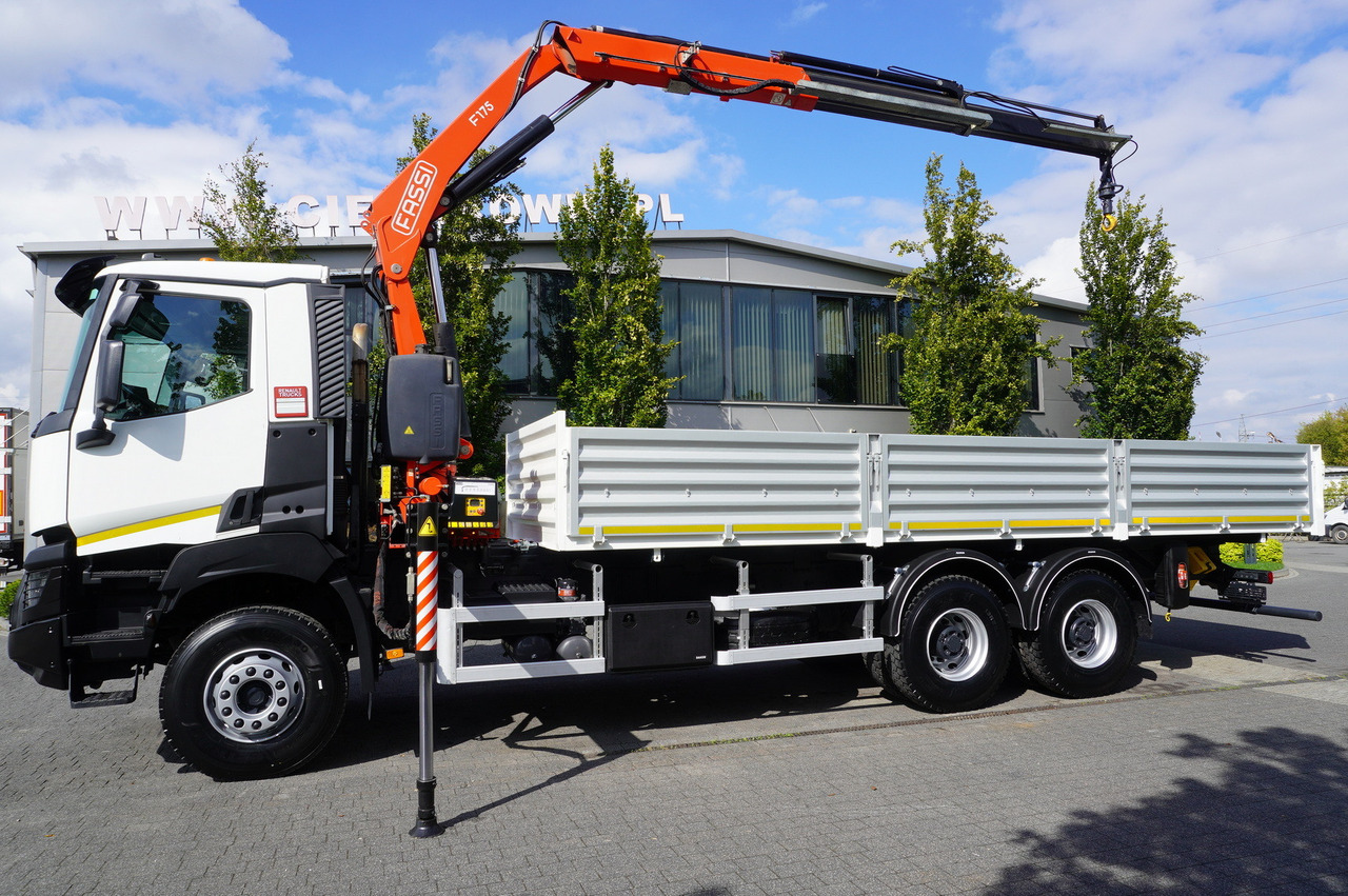 Camion grue RENAULT K380 6×4 / FASSI F175 crane 7.85 t / 120 thousand km! / 2-sided tipper: photos 6