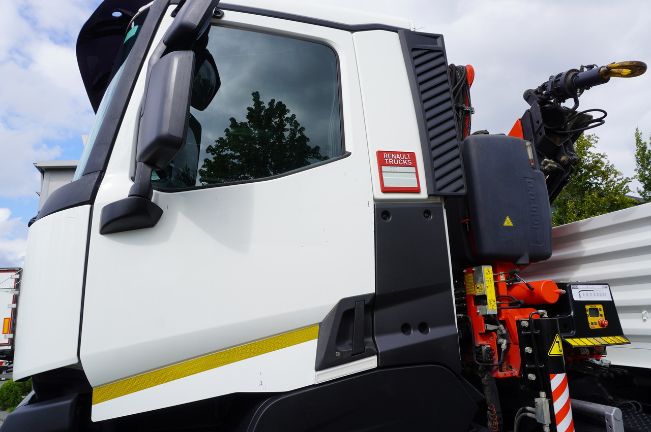 Camion benne, Camion grue RENAULT K380 6×4 / FASSI F175 crane 7.85 t / 120 thousand km! / 2-sided tipper: photos 23