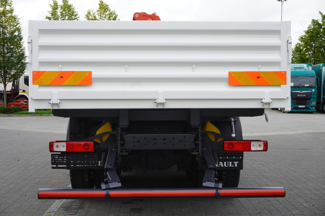 Camion benne, Camion grue RENAULT K380 6×4 / FASSI F175 crane 7.85 t / 120 thousand km! / 2-sided tipper: photos 8