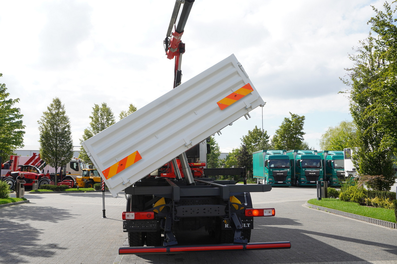 Camion grue RENAULT K380 6×4 / FASSI F175 crane 7.85 t / 120 thousand km! / 2-sided tipper: photos 9