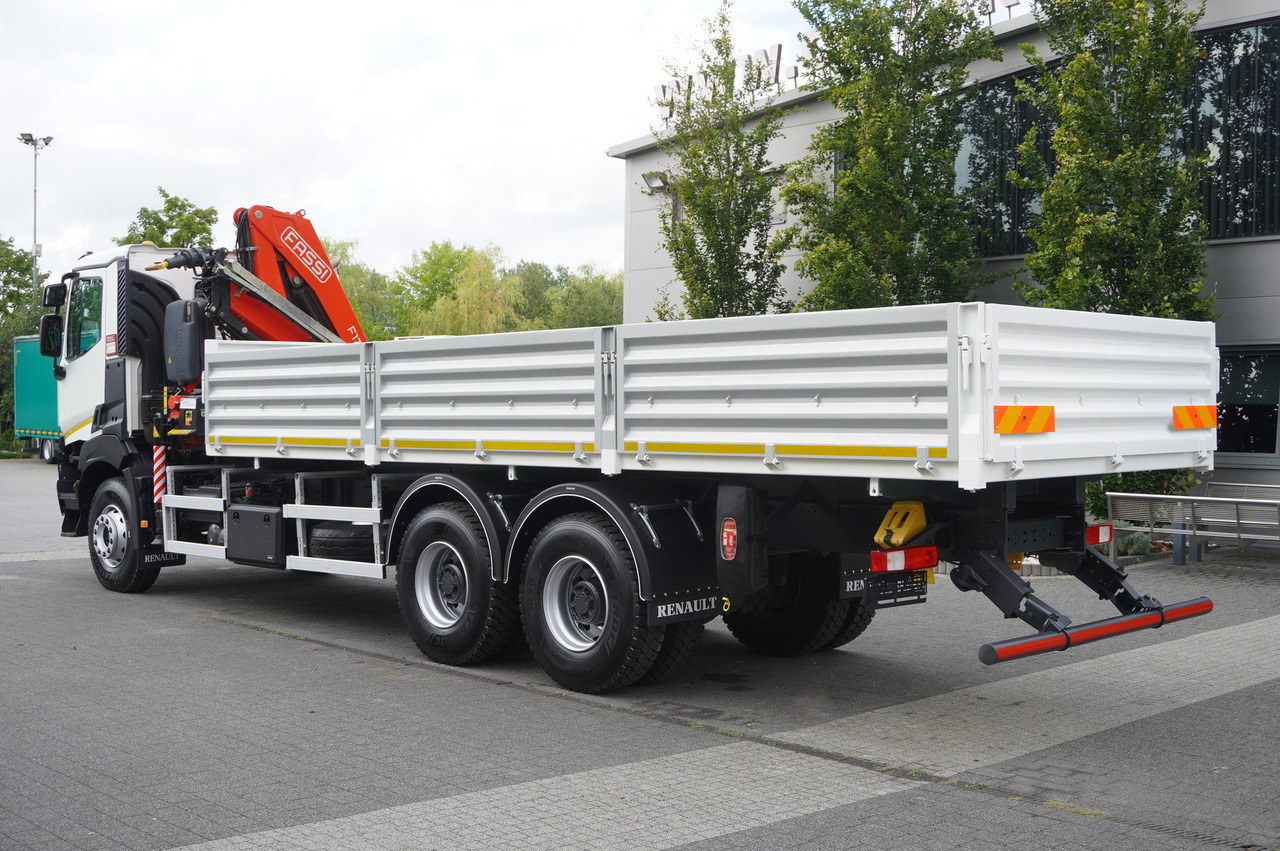 Camion benne, Camion grue RENAULT K380 6×4 / FASSI F175 crane 7.85 t / 120 thousand km! / 2-sided tipper: photos 7