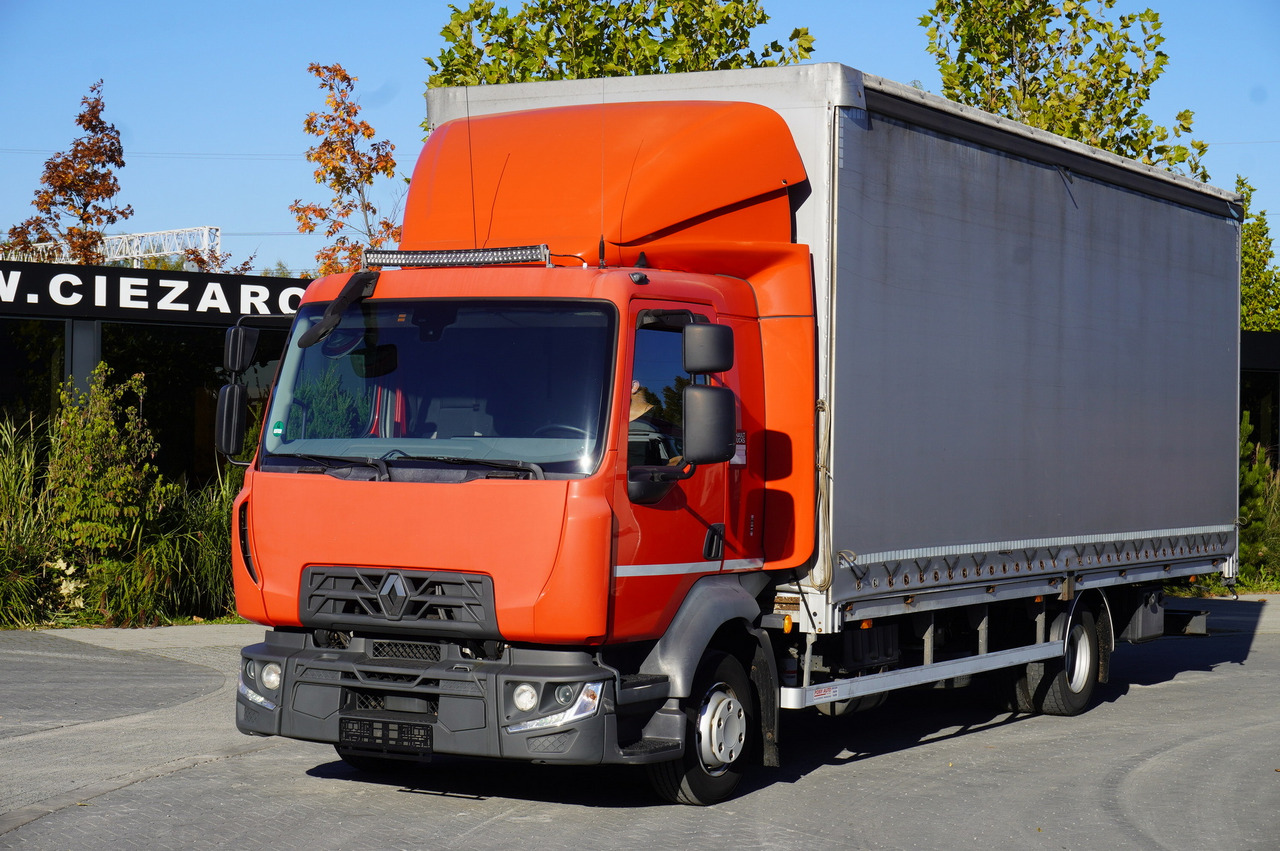 RENAULT Midlum 12.245 / dropside / sleeper / 18 pallets - Camion à rideaux coulissants: photos 1 RENAULT Midlum 12.245 / dropside / sleeper / 18 pallets - Camion à rideaux coulissants: photos 1