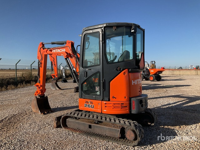 2016 Hitachi ZX26U-5 Mini Excavator: <6.6t - Mini pelle: photos 3 2016 Hitachi ZX26U-5 Mini Excavator: <6.6t - Mini pelle: photos 3