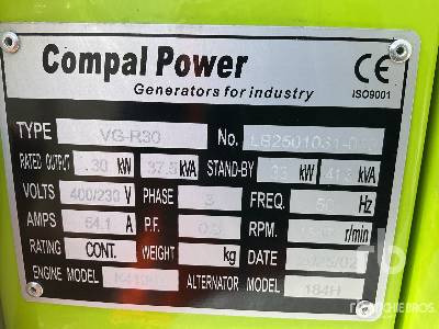 COMPAL VG-R30 41 kVA (Unused) - Groupe électrogène: photos 5 COMPAL VG-R30 41 kVA (Unused) - Groupe électrogène: photos 5