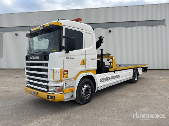 2003 Scania 4x2 Depanneuse Avec Grue Fassi ... Rollback Truck - Remorqueuse: photos 2 2003 Scania 4x2 Depanneuse Avec Grue Fassi ... Rollback Truck - Remorqueuse: photos 2