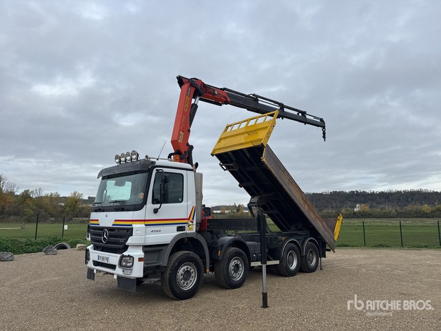 2006 Mercedes-Benz Actros 4154 2006 Palfinger PK27002 8500 kg ... Dump Truck with Crane - Camion benne: photos 2 2006 Mercedes-Benz Actros 4154 2006 Palfinger PK27002 8500 kg ... Dump Truck with Crane - Camion benne: photos 2
