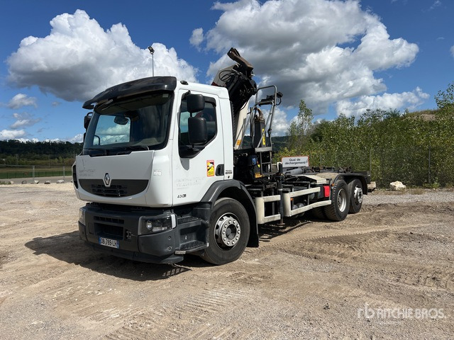2013 Renault Premium Lander 430DXi 6x2 Camion Ampliroll Avec Grue ... Roll-Off Truck - Camion ampliroll: photos 2 2013 Renault Premium Lander 430DXi 6x2 Camion Ampliroll Avec Grue ... Roll-Off Truck - Camion ampliroll: photos 2