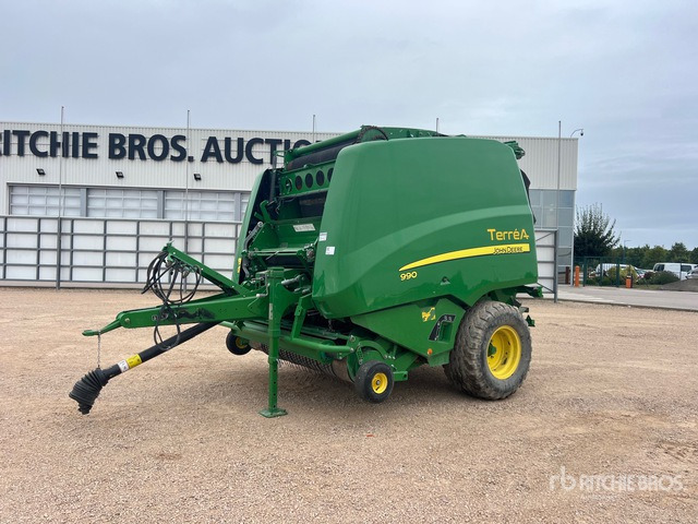 2017 John Deere 990 Presse A Balles Rondes 1 Essieu S/A Round Baler - Presse à balles rondes: photos 1 2017 John Deere 990 Presse A Balles Rondes 1 Essieu S/A Round Baler - Presse à balles rondes: photos 1