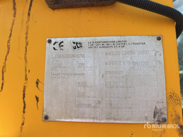 2011 JCB 436 Wheel Loader - Chargeuse sur pneus: photos 2 2011 JCB 436 Wheel Loader - Chargeuse sur pneus: photos 2