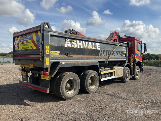 2018 Mercedes-Benz Arocs 8x4 Dump Truck with Crane - Camion benne: photos 5 2018 Mercedes-Benz Arocs 8x4 Dump Truck with Crane - Camion benne: photos 5