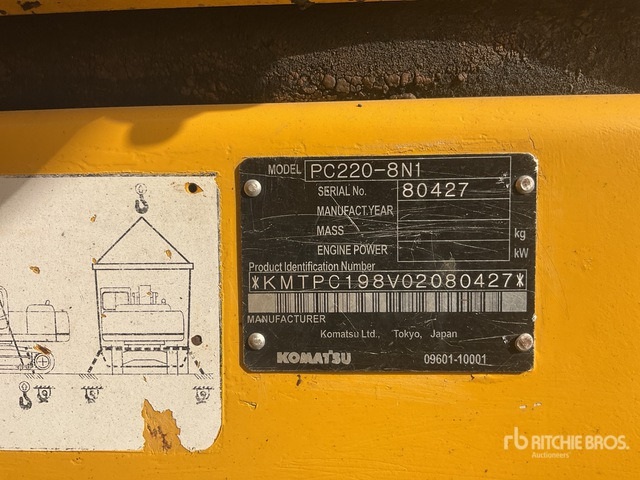 2010 Komatsu PC220-8N1 - Pelle sur chenille: photos 1 2010 Komatsu PC220-8N1 - Pelle sur chenille: photos 1