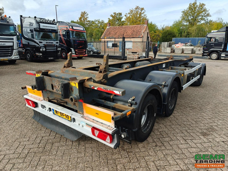 A.J.K. AETL/10-28/19.5 3-Assen Gigant - ContainerSysteem 7m - LiftAs - Trommelremmen - Luchtvering - Centrale Smering - Remorque porte-conteneur/ Caisse mobile: photos 2 A.J.K. AETL/10-28/19.5 3-Assen Gigant - ContainerSysteem 7m - LiftAs - Trommelremmen - Luchtvering - Centrale Smering - Remorque porte-conteneur/ Caisse mobile: photos 2