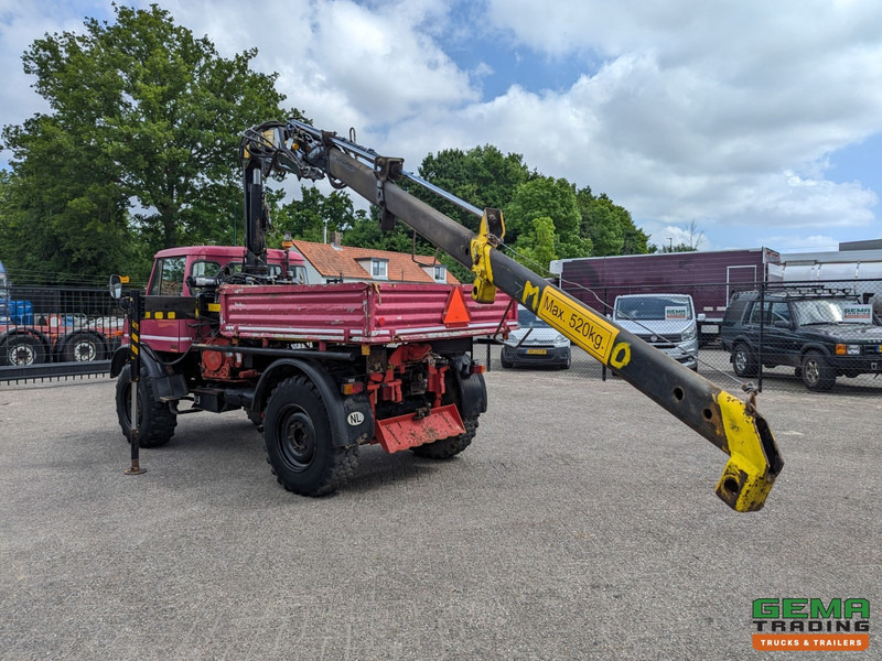 Unimog 416/U1100 4x4 - Hiab PK4600A - Open laadbak - Lier - Vangmuil/trekhaak - Mercedes Benz - Camion grue: photos 4 Unimog 416/U1100 4x4 - Hiab PK4600A - Open laadbak - Lier - Vangmuil/trekhaak - Mercedes Benz - Camion grue: photos 4