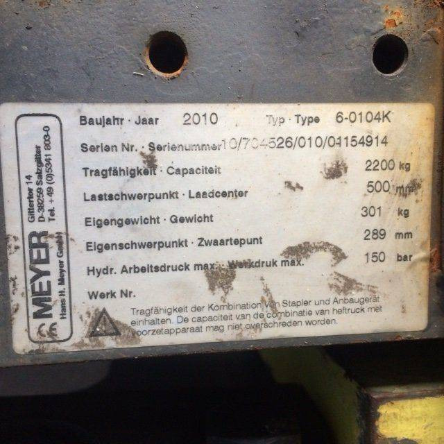 Meyer Fork positioner with side shift - Accessoire: photos 4 Meyer Fork positioner with side shift - Accessoire: photos 4