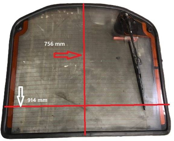 Back window for Linde - Fenêtre et pièces pour Matériel de manutention: photos 1 Back window for Linde - Fenêtre et pièces pour Matériel de manutention: photos 1