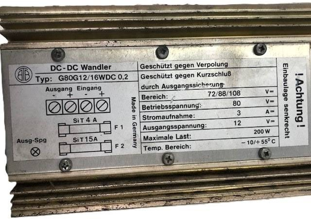 DC/DC Converter 80V-12V - Système électrique pour Matériel de manutention: photos 3 DC/DC Converter 80V-12V - Système électrique pour Matériel de manutention: photos 3