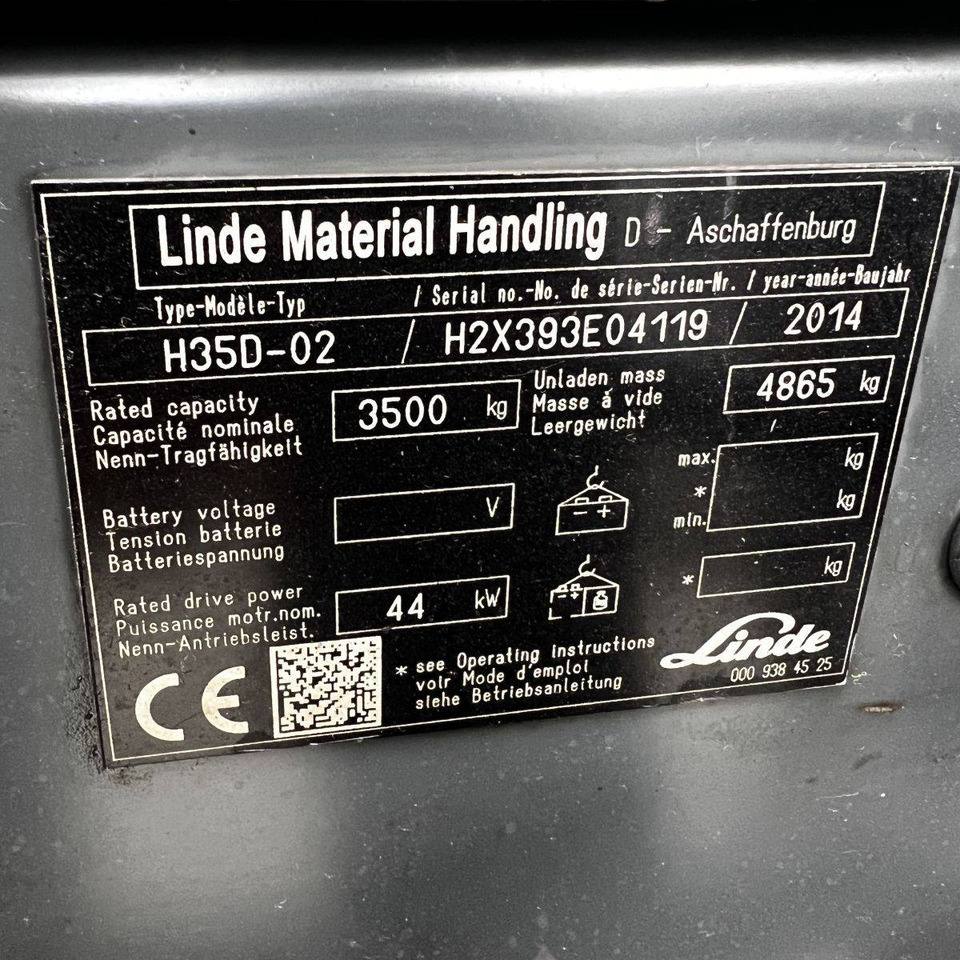 Chariot élévateur diesel Linde H35D (393-02) EVO: photos 22 Chariot élévateur diesel Linde H35D (393-02) EVO: photos 22