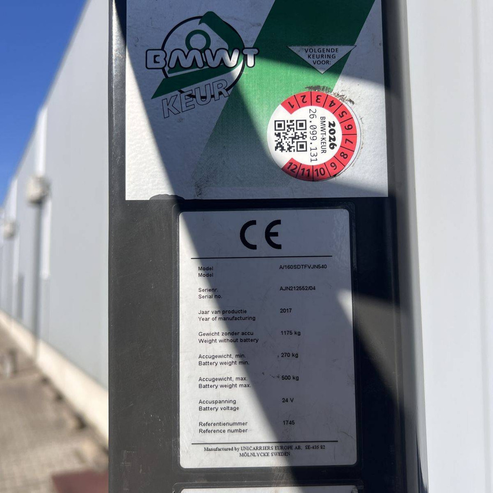 Gerbeur Unicarriers 160SDTFV540 AJN: photos 10