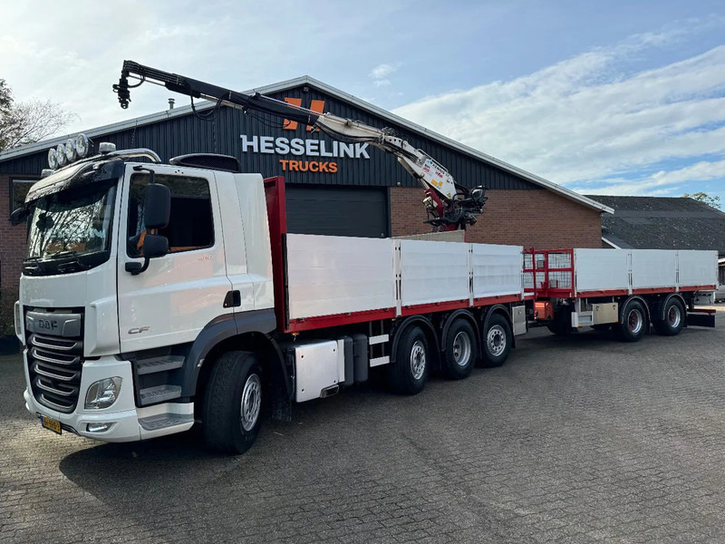 DAF CF 480 8X2 KENNIS K16R3 Kraan/Crane Combi 248.940KM Top condition!! - Camion plateau, Camion grue: photos 1 DAF CF 480 8X2 KENNIS K16R3 Kraan/Crane Combi 248.940KM Top condition!! - Camion plateau, Camion grue: photos 1