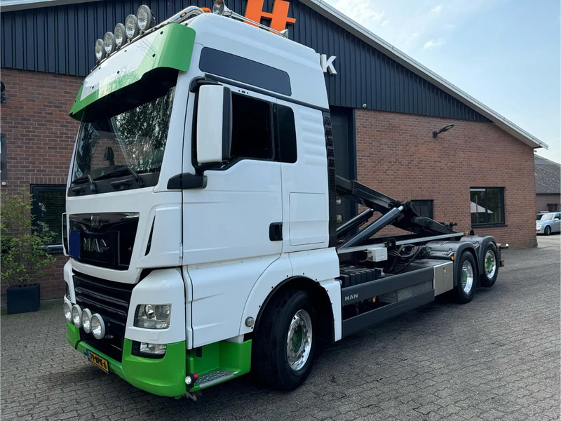 Camion ampliroll MAN TGX 28.470 XXL 6X2 VDL 21T Haakarm Stuuras Alcoa, Top conditie 318.080KM 9T Vooras: photos 1
