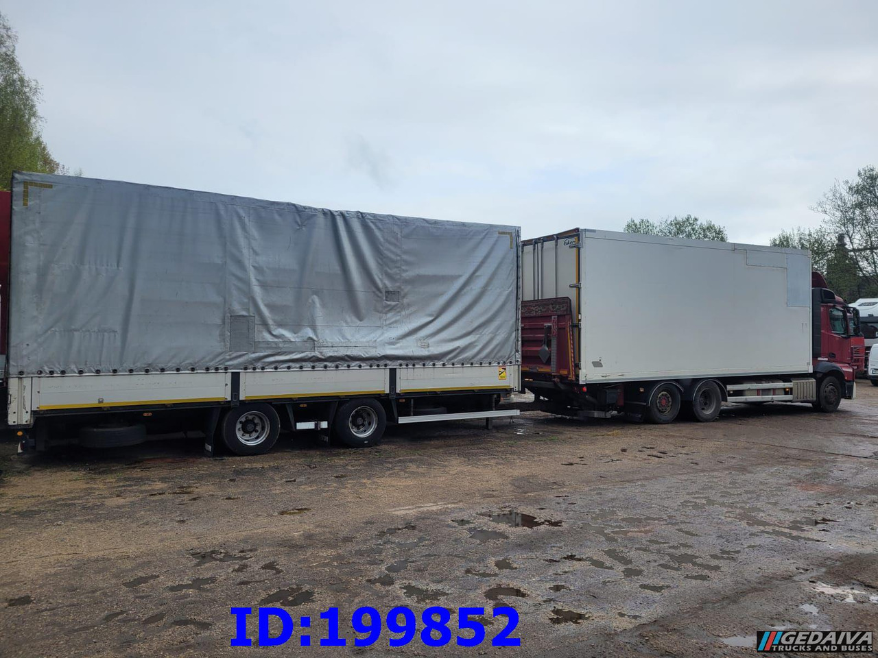 MERCEDES-BENZ Actros 2551 6x2 Euro5 + tilt trailer - Camion fourgon: photos 4 MERCEDES-BENZ Actros 2551 6x2 Euro5 + tilt trailer - Camion fourgon: photos 4