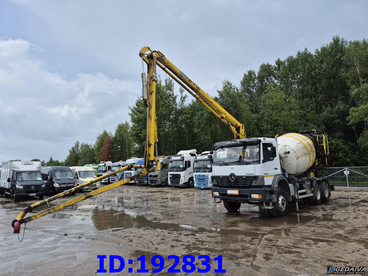 Camion pompe MERCEDES-BENZ Atego 2628 6x4 Schwing 17m 9m3: photos 1