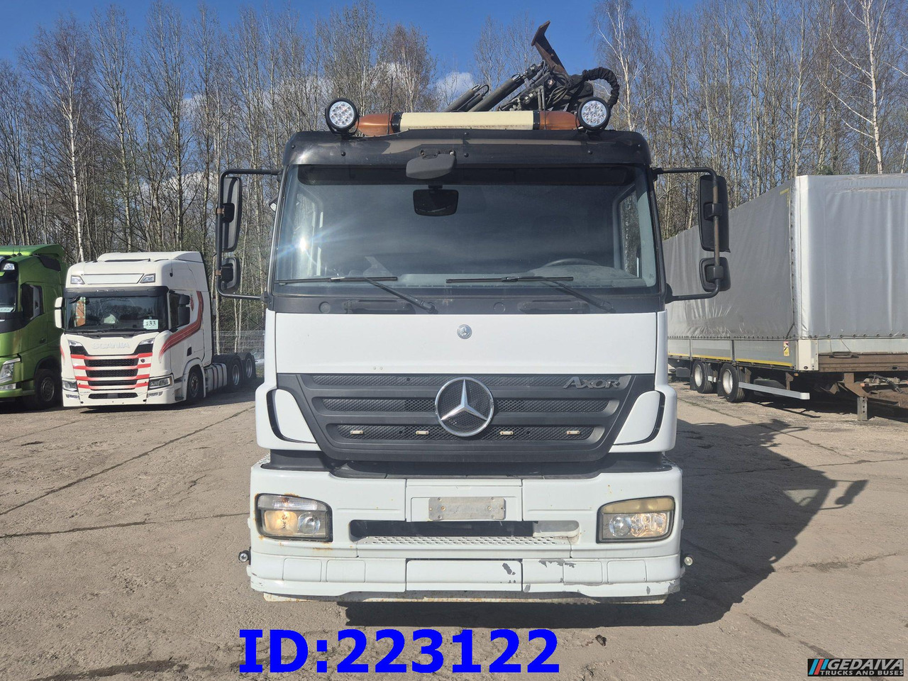 MERCEDES-BENZ Axor 2533 6x2 + Atlas 332.3E Crane - Camion benne: photos 2 MERCEDES-BENZ Axor 2533 6x2 + Atlas 332.3E Crane - Camion benne: photos 2