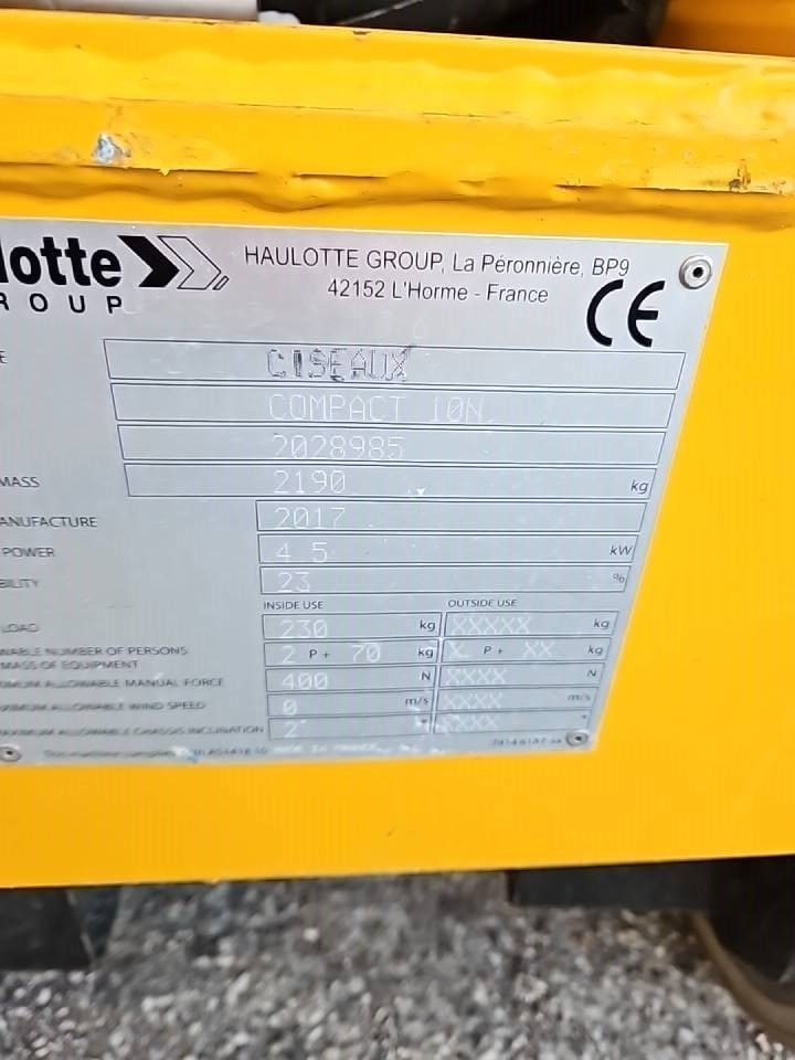 Haulotte Compact 10 N - Nacelle ciseaux: photos 5 Haulotte Compact 10 N - Nacelle ciseaux: photos 5