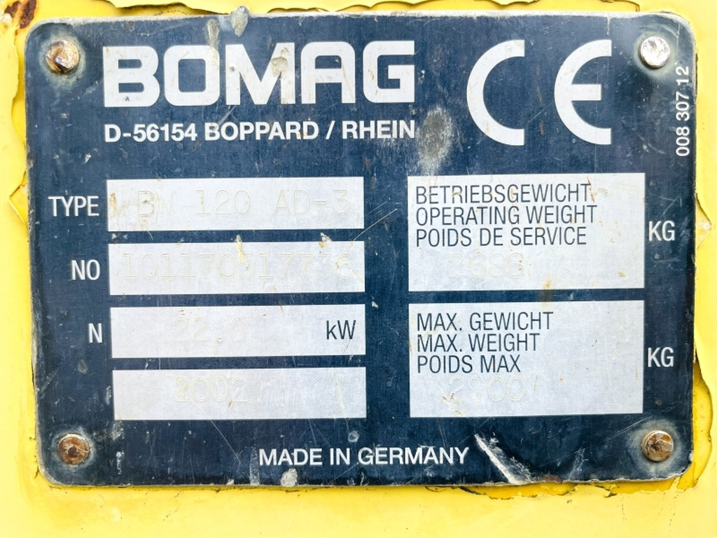 Bomag BW120 AD-3 (4046) - Rouleau compresseur: photos 3 Bomag BW120 AD-3 (4046) - Rouleau compresseur: photos 3